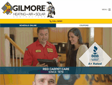 Tablet Screenshot of gilmoreair.com